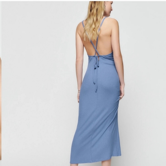 Reformation Brant Dress in Viola - Picture 2 of 5